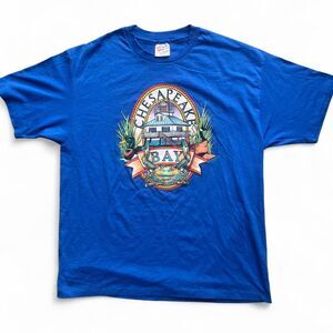 Vintage 1988 Chesapeake Bay Goose Crab Duck Single Stitch T-Shirt Men's XL